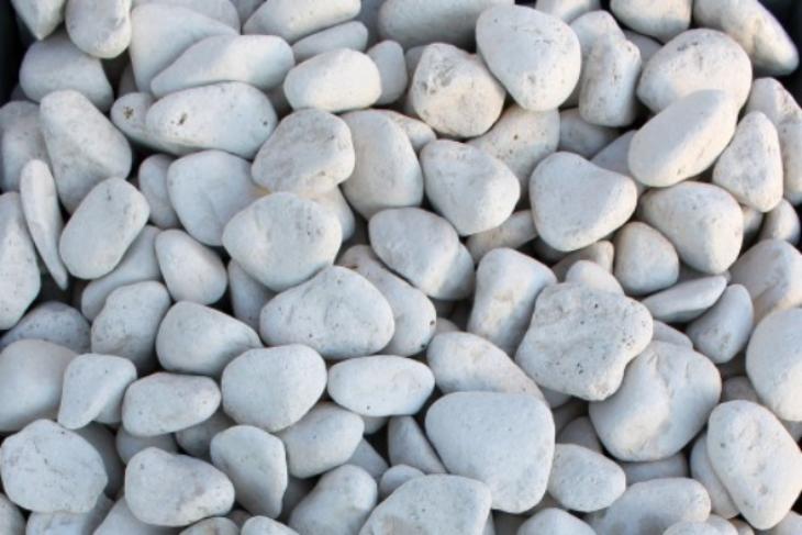 Белая галька галтовка (20-40 мм.)  купить в Оренбурге от производителя, без посредников