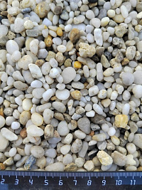 Галька крымская жемчужная фр. 5-10 мм.  купить в Оренбурге фото Камень Клуб