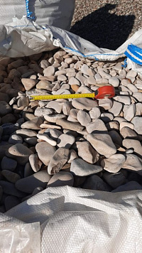 Галька каспийская фр. 40-70 мм.  купить в Оренбурге фото Камень Клуб