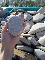 Галька черноморская фр. 100-150 мм.  купить в Оренбурге фото Камень Клуб