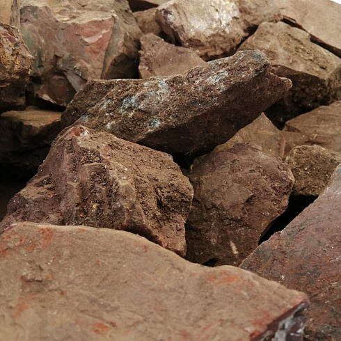 фото Яшма красная  (фр. 70-100 мм)  купить в Оренбурге в интернет-портале КАМЕНЬ КЛУБ