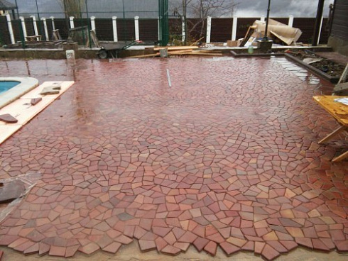 Kamenclub.ru: Песчаник брусчатка (Готика) art PSK-L-01  купить в Оренбурге    2600 руб/кв.м    фото КАМЕНЬ КЛУБ