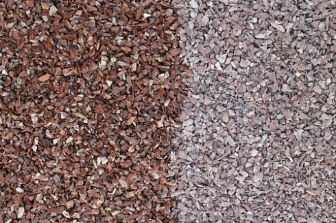 Kamenclub.ru: Мраморная крошка (щебень крошка розовый) фр. 5-10 мм.  купить в Оренбурге мрамор розовый, красный щебень колотый ландшафтный декоративный  11000 руб/т   фото КАМЕНЬ КЛУБ