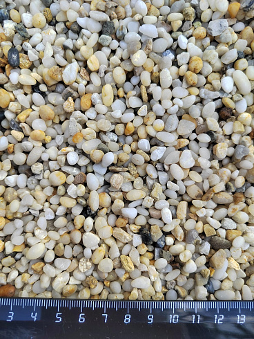фото Галька крымская жемчужная фр. 3-5 мм. купить в Оренбурге  в интернет-портале КАМЕНЬ КЛУБ