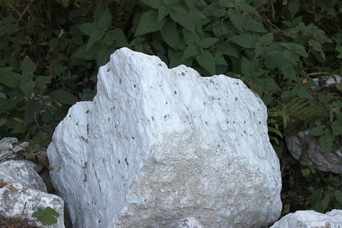 Kamenclub.ru: Мраморизированный известняк фр.500-1500 мм.  купить в Оренбурге    10000 руб/т   фото КАМЕНЬ КЛУБ