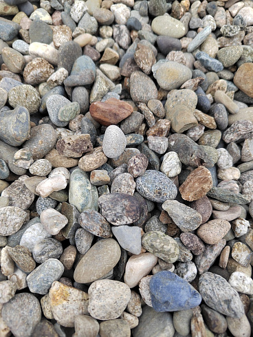 Kamenclub.ru: Галька речная окат (серая) фр.10-20 мм купить  в Оренбурге галька речная серая, серый, темно-серый, светло-серый, коричневый ландшафтная декоративная речная окатанная округлая галька 5000 руб/т   фото КАМЕНЬ КЛУБ