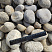 Kamenclub.ru: Галька речная окат (серо-белая) фр. 70-120 мм купить  в Оренбурге галька галечник бело-серая, серо-белая, серая, белая речная природная галька  8000 руб/т   фото КАМЕНЬ КЛУБ