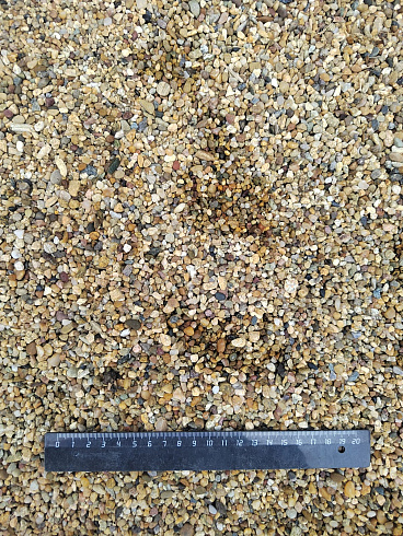 Галька речная окат (рыжая) фр.3-5 мм купить в Оренбурге 