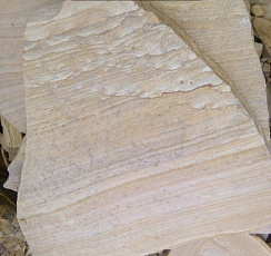 Kamenclub.ru: Песчаник пластушка желтый с рисунком (4-6 см)  купить в Оренбурге плитняк пластушка желтый с рисунком песчаник 9 000 руб/м3   фото КАМЕНЬ КЛУБ