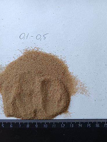 Кварцевый песок для площадок фр. 0,1-0,5 мм.  купить в Оренбурге фото Камень Клуб