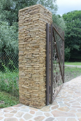 Kamenclub.ru: Песчаник (хворост) art PSG-5-06  купить в Оренбурге    1 900 руб/кв.м   фото КАМЕНЬ КЛУБ