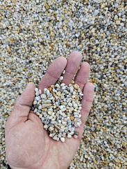 Галька крымская жемчужная фр. 3-5 мм.  купить в Оренбурге фото Камень Клуб